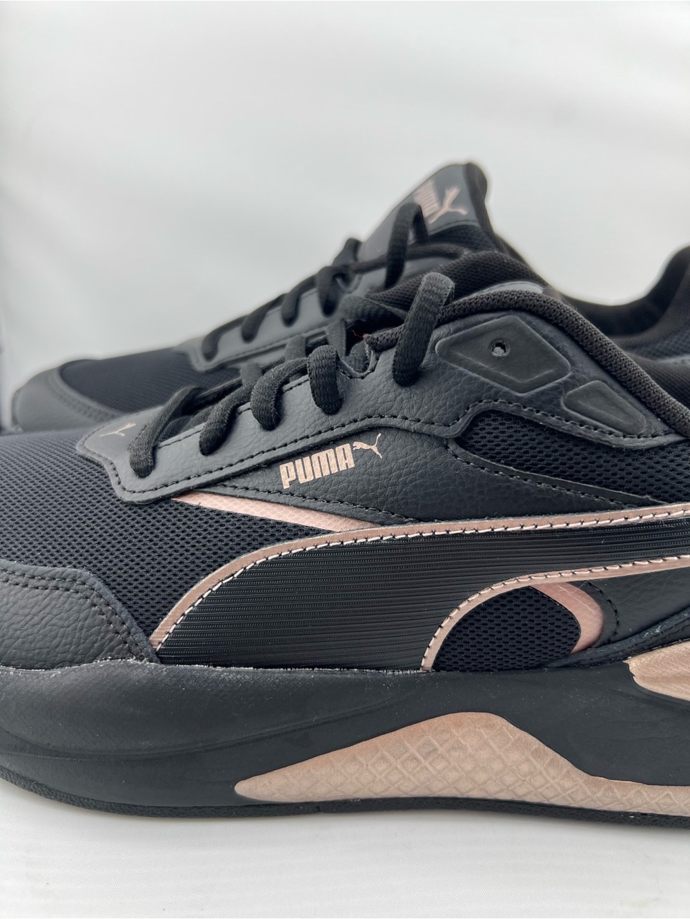 Puma Black Rose Gold Chunky Athletic Running Sneakers Women’s Size 10 - Picture 4 of 15